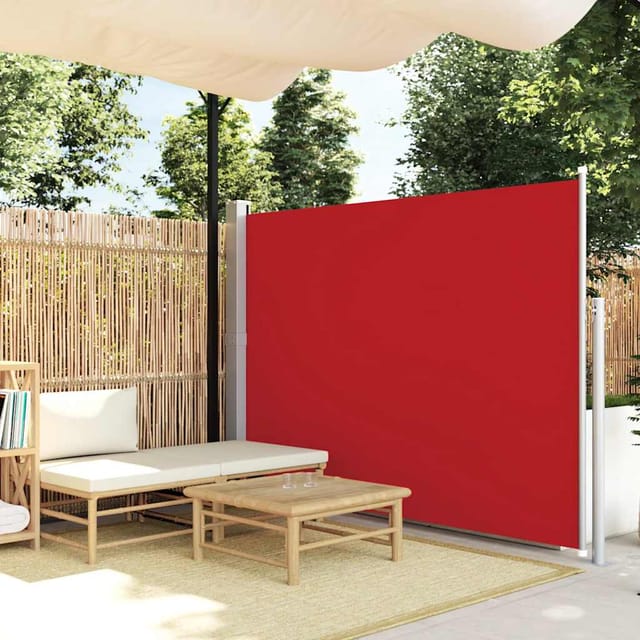 vidaXL Ausziehbare Seitenmarkise 160x500 cm Rot 45463