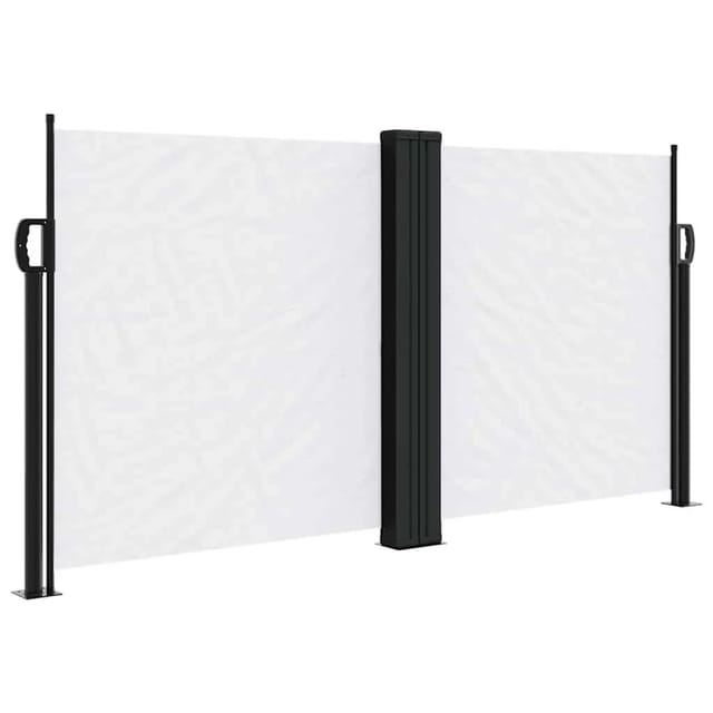 vidaXL Seitenmarkise Ausziehbar Weiß 120x1000 cm 4004706
