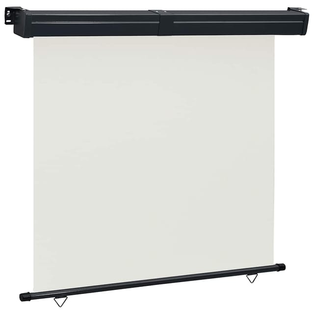 vidaXL Balkon-Seitenmarkise 165x250 cm Creme 48431
