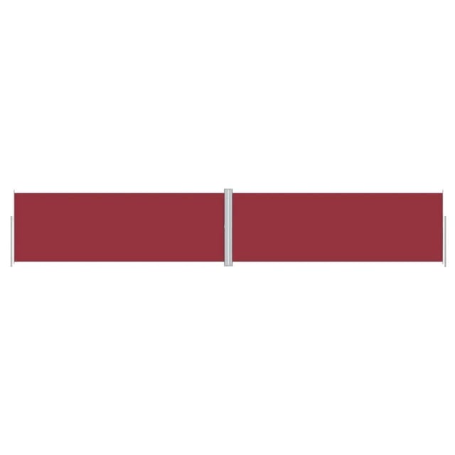 vidaXL Seitenmarkise Ausziehbar Rot 180x1000 cm 318041