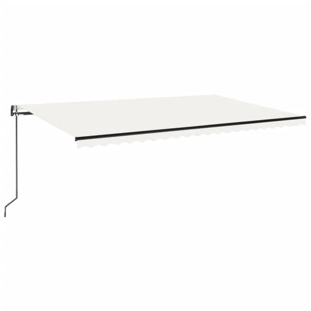 vidaXL Automatische Markise mit LED & Windsensor 500x300 Creme 3069152