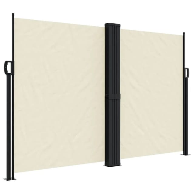 vidaXL Seitenmarkise Ausziehbar Creme 160x600 cm 4004625