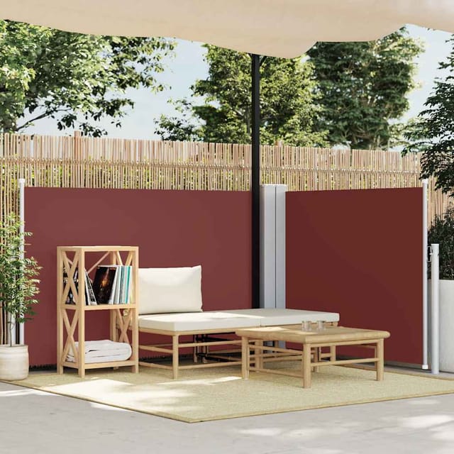 vidaXL Ausziehbare Seitenmarkise Braun 120 x 600 cm 48451