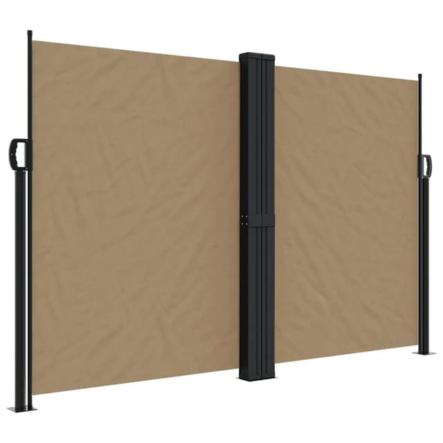 vidaXL Seitenmarkise Ausziehbar Taupe 160x1200 cm 4004829