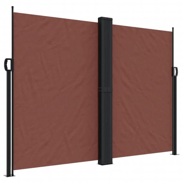 vidaXL Seitenmarkise Ausziehbar Braun 180x1200 cm 4004839