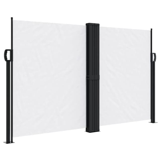 vidaXL Seitenmarkise Ausziehbar Weiß 140x1200 cm 4004811