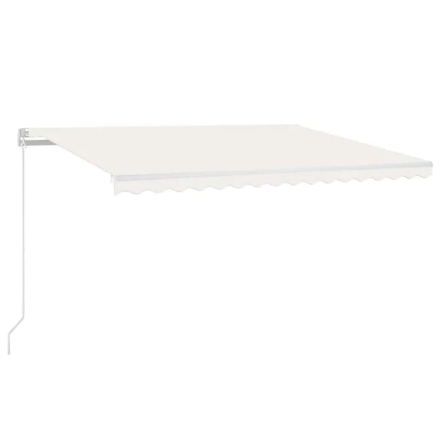 vidaXL Automatische Markise mit LED & Windsensor 450x300 cm Creme 3068932