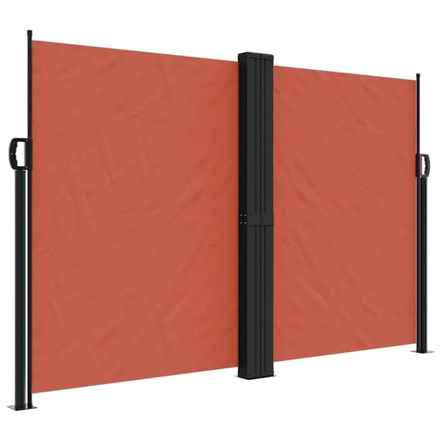 vidaXL Seitenmarkise Ausziehbar Terrakottarot 160x1200 cm 4004828
