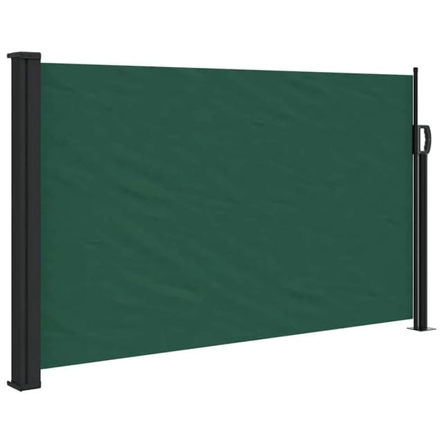 vidaXL Seitenmarkise Ausziehbar Dunkelgrün 120x500 cm 4004410