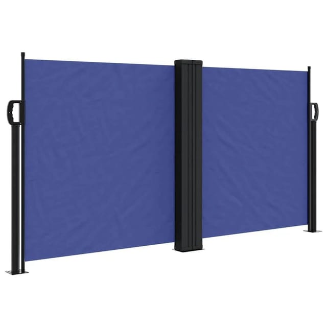 vidaXL Seitenmarkise Ausziehbar Blau 120x1000 cm 4004701
