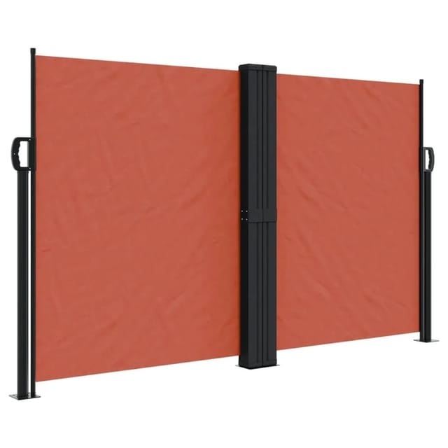 vidaXL Seitenmarkise Ausziehbar Terrakottarot 140x1000 cm 4004723