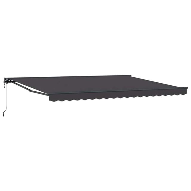 vidaXL Einziehbare Markise Anthrazit 450 x 300 cm Polyester und Metall 3330872