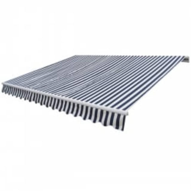 vidaXL Gelenkarmmarkise Motorisiert 600 cm Blau/Weiß 276276