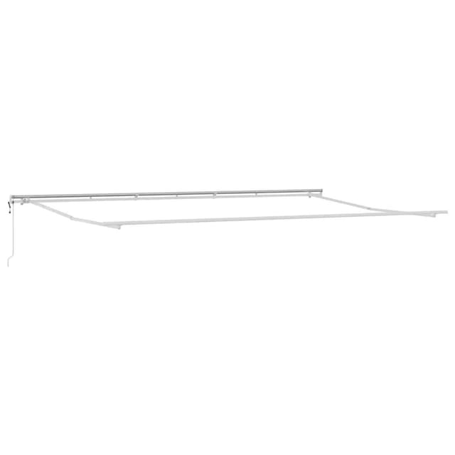 vidaXL Markisenrahmen Weiß 600 x 350 cm Aluminium 313218