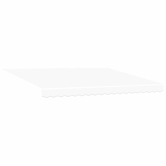 vidaXL Markisenstoff mit Weiß 400 x 350 cm Polyester 3330798