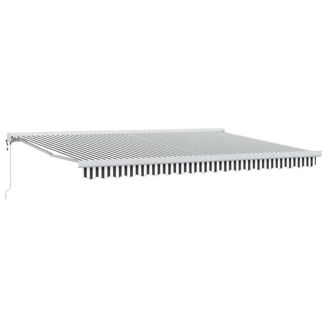 vidaXL Markise Einziehbar Anthrazit und Weiß 4,5x3 m Stoff & Aluminium 3216136