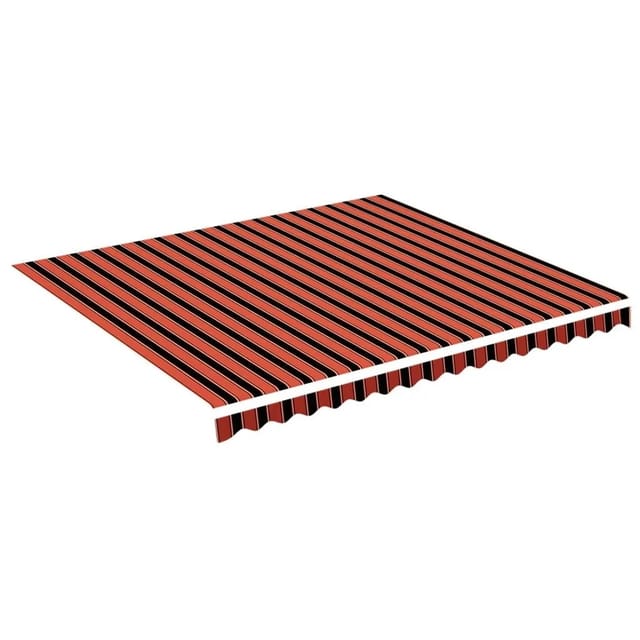 vidaXL Markisenbespannung Orange und Braun 4x3,5 m 311958
