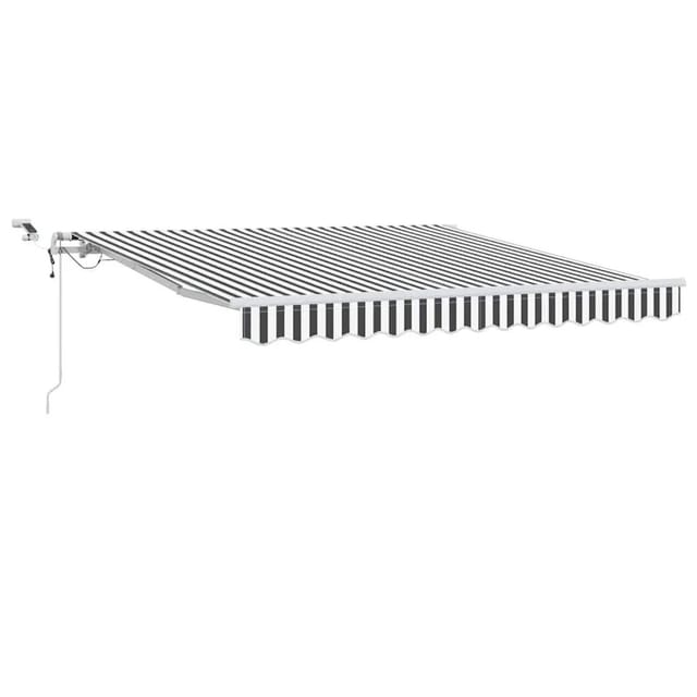 vidaXL Markise Automatisch mit LED Anthrazit & Weiß 300x250 cm 3215781