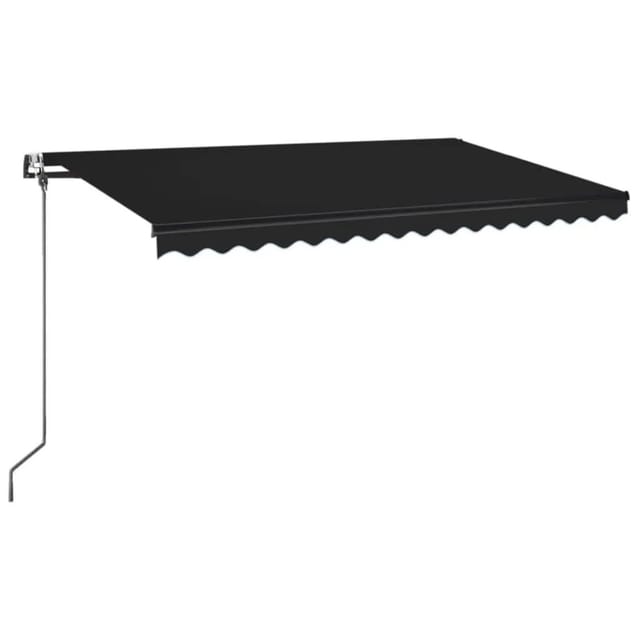 vidaXL Markise Automatisch Einziehbar 450x350 cm Anthrazit 3069209