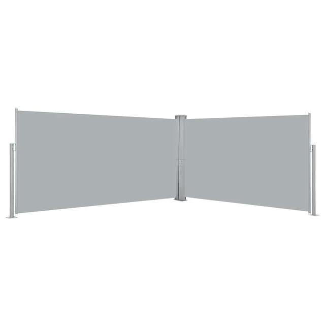 vidaXL Ausziehbare Seitenmarkise 160x600 cm Grau 42180