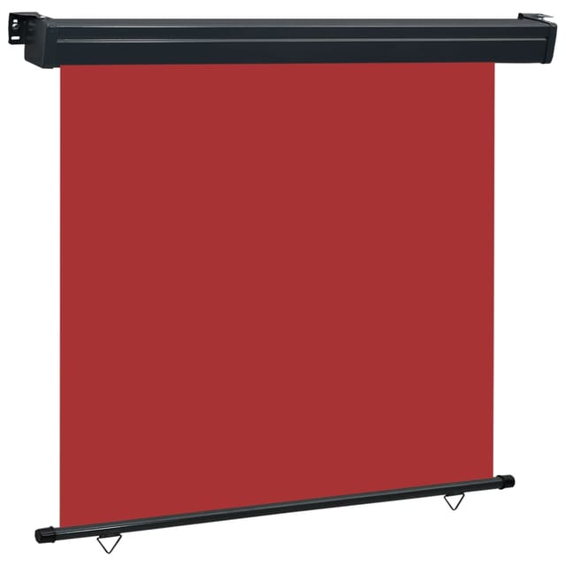 vidaXL Balkon-Seitenmarkise 175x250 cm Rot 48439
