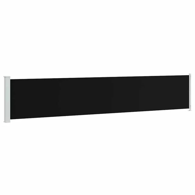 vidaXL Seitenmarkise Ausziehbar 117x600 cm Schwarz 317946