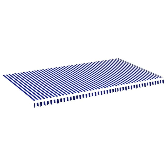 vidaXL Markisenbespannung Blau und Weiß 6x3,5 m 311924