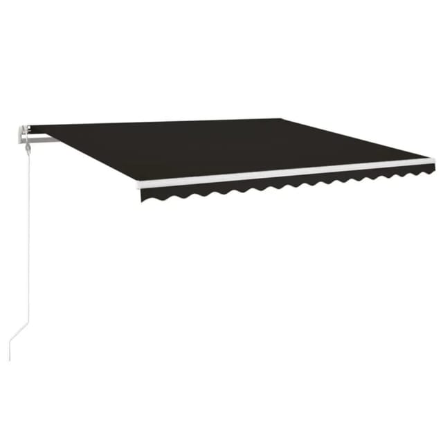 vidaXL Markise Automatisch Einziehbar 450x350 cm Anthrazit 3069009