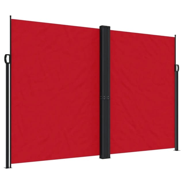 vidaXL Seitenmarkise Ausziehbar Rot 220x1000 cm 4004777