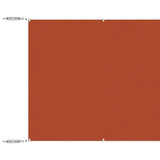 vidaXL Senkrechtmarkise Terrakotta 100x1200 cm Oxford-Gewebe 148359