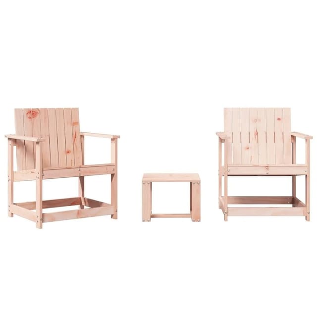 vidaXL 3-Tlg Garten-Lounge-Set Massivholz Douglasie 832633