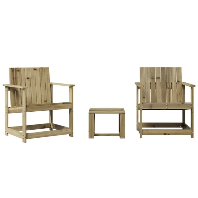vidaXL 3-Tlg Garten-Lounge-Set Kiefernholz Imprägniert 832634