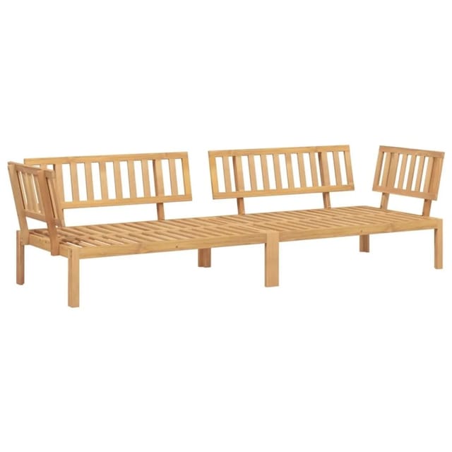 vidaXL Garten-Ecksofas aus Paletten 2 Stk Massivholz Akazie 3209306