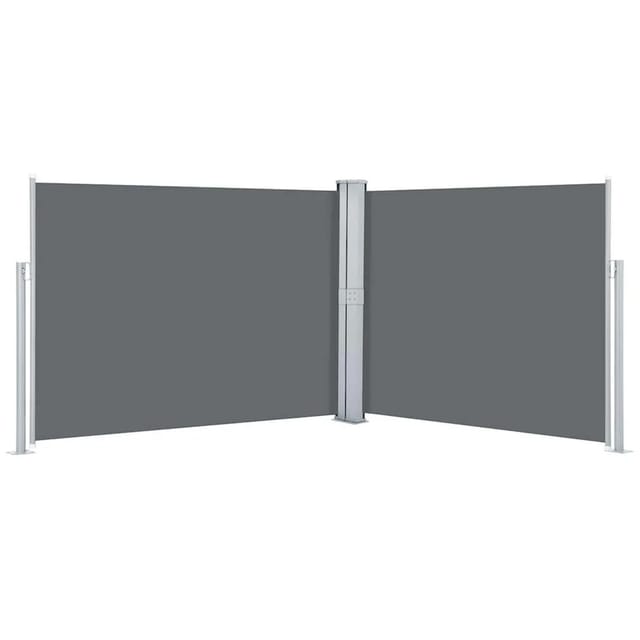 vidaXL Ausziehbare Seitenmarkise Anthrazit 140 x 1000 cm 48486
