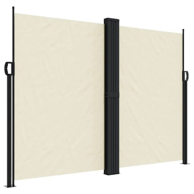 vidaXL Seitenmarkise Ausziehbar Creme 180x1200 cm 4004835
