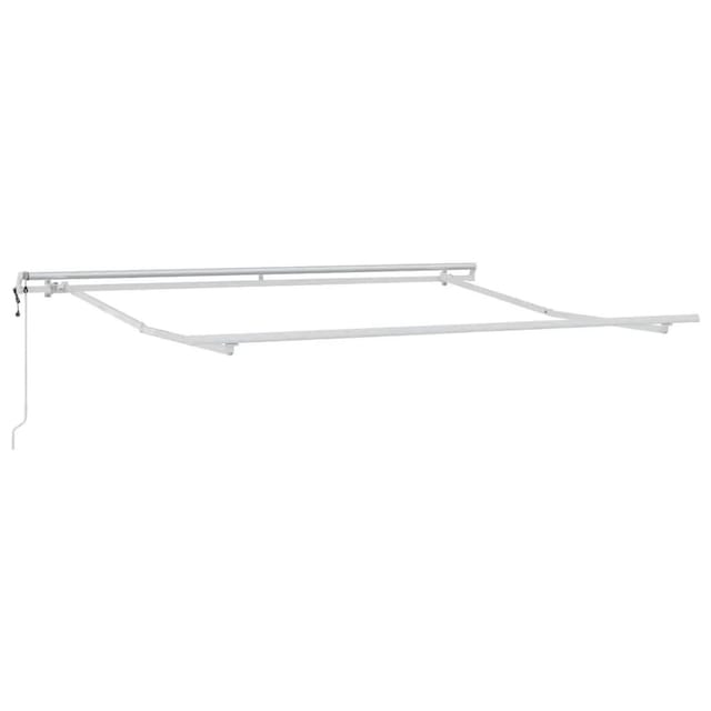 vidaXL Markisenrahmen Weiß 350 x 250 cm Aluminium 313210