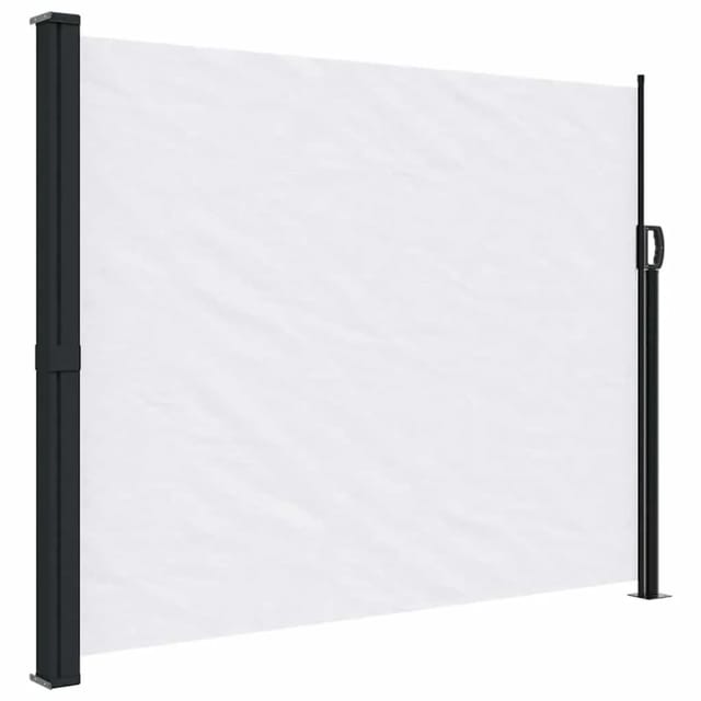vidaXL Seitenmarkise Ausziehbar Weiß 160x600 cm 4004526