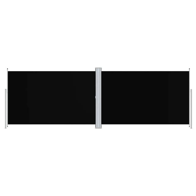 vidaXL Seitenmarkise Ausziehbar Schwarz 200x600 cm 318006