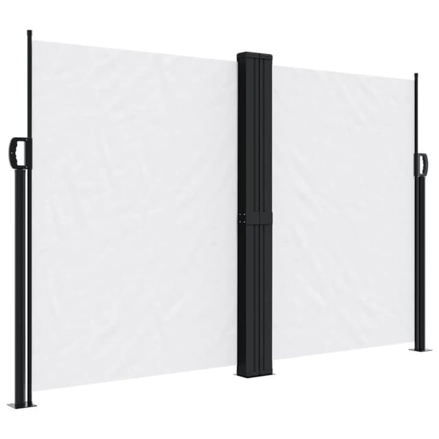 vidaXL Seitenmarkise Ausziehbar Weiß 160x1000 cm 4004736