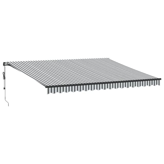 vidaXL Markise Automatisch Anthrazit und Weiß 450x350 cm 3215814