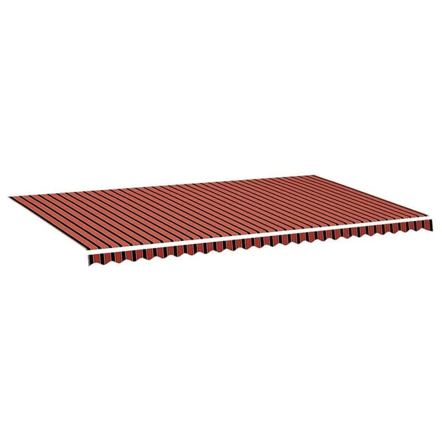 vidaXL Markisenbespannung Orange und Braun 6x3,5 m 311964