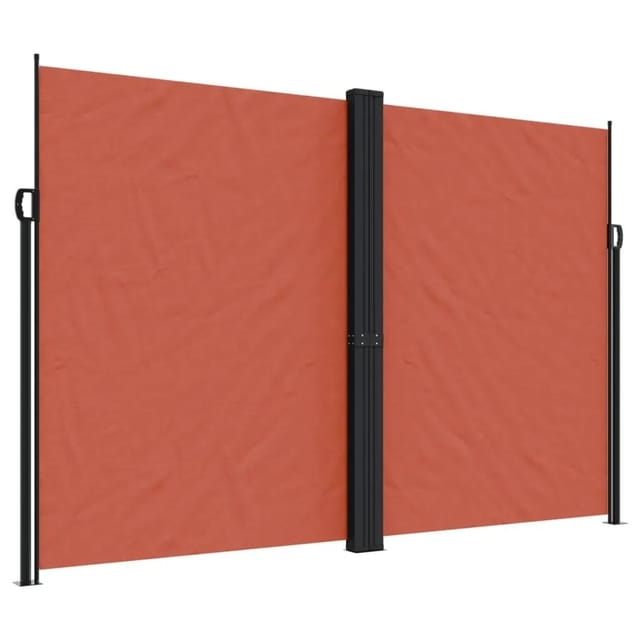 vidaXL Seitenmarkise Ausziehbar Terrakottarot 220x1000 cm 4004783