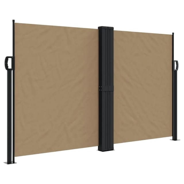 vidaXL Seitenmarkise Ausziehbar Taupe 140x600 cm 4004619