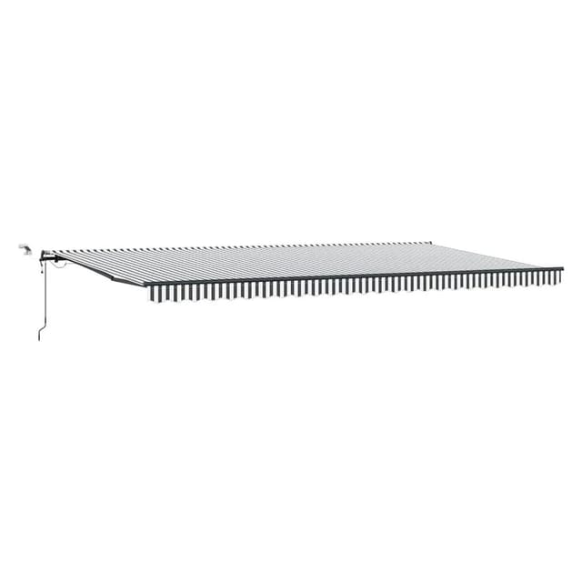 vidaXL Markise Automatisch mit LEDs Anthrazit & Weiß 600x300 cm 3310246