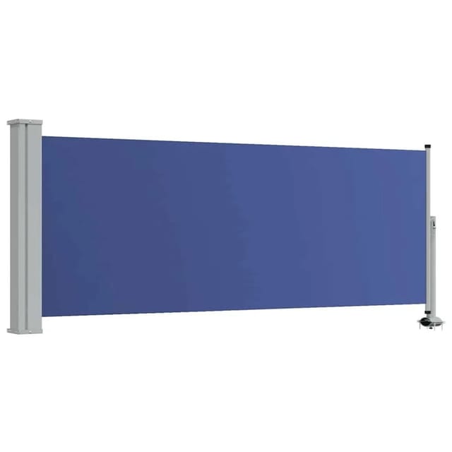 vidaXL Ausziehbare Seitenmarkise 100x300 cm Blau 48341