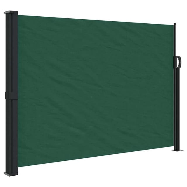 vidaXL Seitenmarkise Ausziehbar Dunkelgrün 140x300 cm 4004305