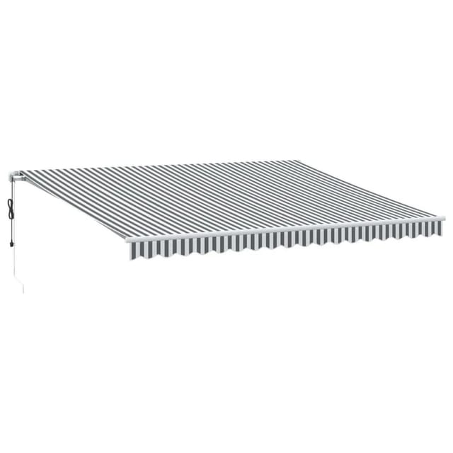 vidaXL Markise Automatisch Anthrazit & Weiß 450x350 cm 3215798