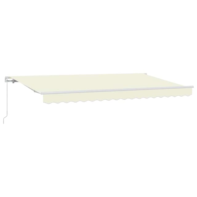 vidaXL Einziehbare Markise Creme 350 x 200 cm Stoff 3329627