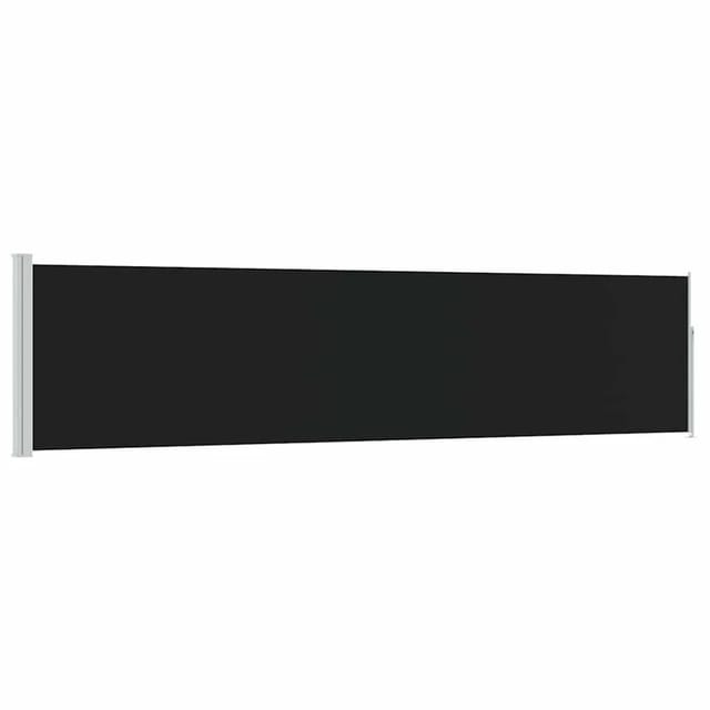 vidaXL Ausziehbare Seitenmarkise 120×500 cm Schwarz 48388