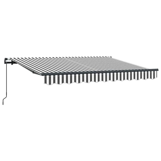 vidaXL Einziehbare Markise Anthrazit 250 x 200 cm Stoff 3329394